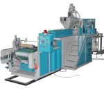 Stretch film vacuum packing machine for swabs double extruded making price automatically rewinding on sale