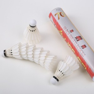 Strong durability goose feather badminton shuttlecocks for amateur and professional players LINGMEI 70