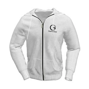 Sublimated Printing Wholesale Sports Wear Fashion Clothing Custom Zipper Hoodie Men Jacket