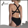 Sublimation swim suit also features a keyhole cut-out design at front