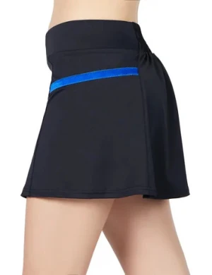 Summer Tennis Clothing Womens Striped Yoga Shorts Quick-Dry Breathable Anti-Slip Tennis Skirts Short Skirt for Adults