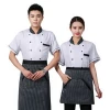SunYue Wholesale Unified Cotton Hotel Chef Uniform Jacket Coat Design Custom Logo