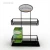 Import Supermarket Counter Top Two-Tier Black Metal Wire Tea Bag Display Rack from China