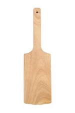 Supplier price 17.5 inch  Wooden Barbecue Tools Cleaner Barbecue Tools Scarper with Handle and Wave scrape edge
