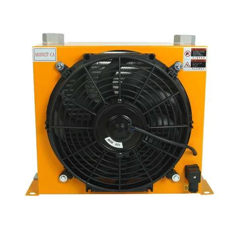 Supply Hydraulic Fan Oil Cooler AH1012T-DC12V Hydraulic Aluminum Heat Exchanger Cooling System Radiator