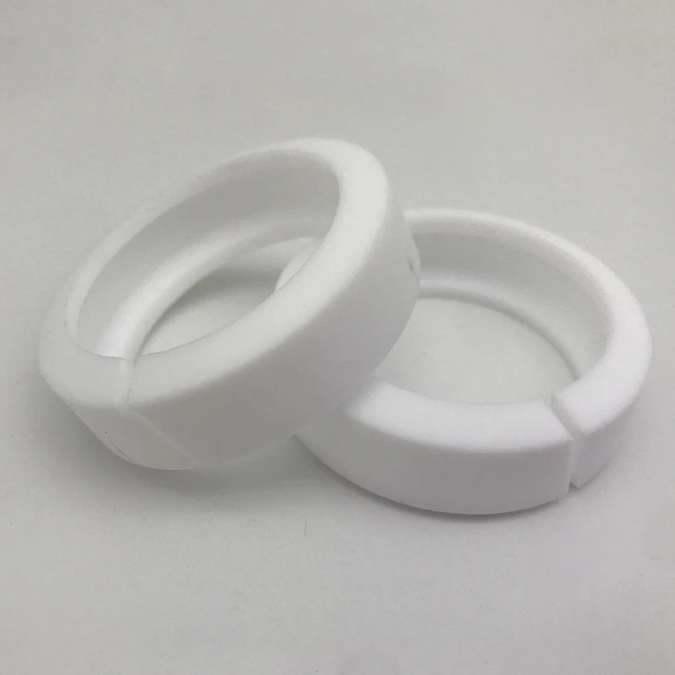 Supply of UHMWPE/white transparent plastic injection molding products circle/transparent white plastic ring