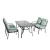 Import Swivel cast chairs outdoor bistro set folding table aluminum chair metal furniture from China