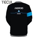 TECUL blank baseball jerseys wholesale new autumn fashionable casual customized  3D color printing stand collar baseball uniform