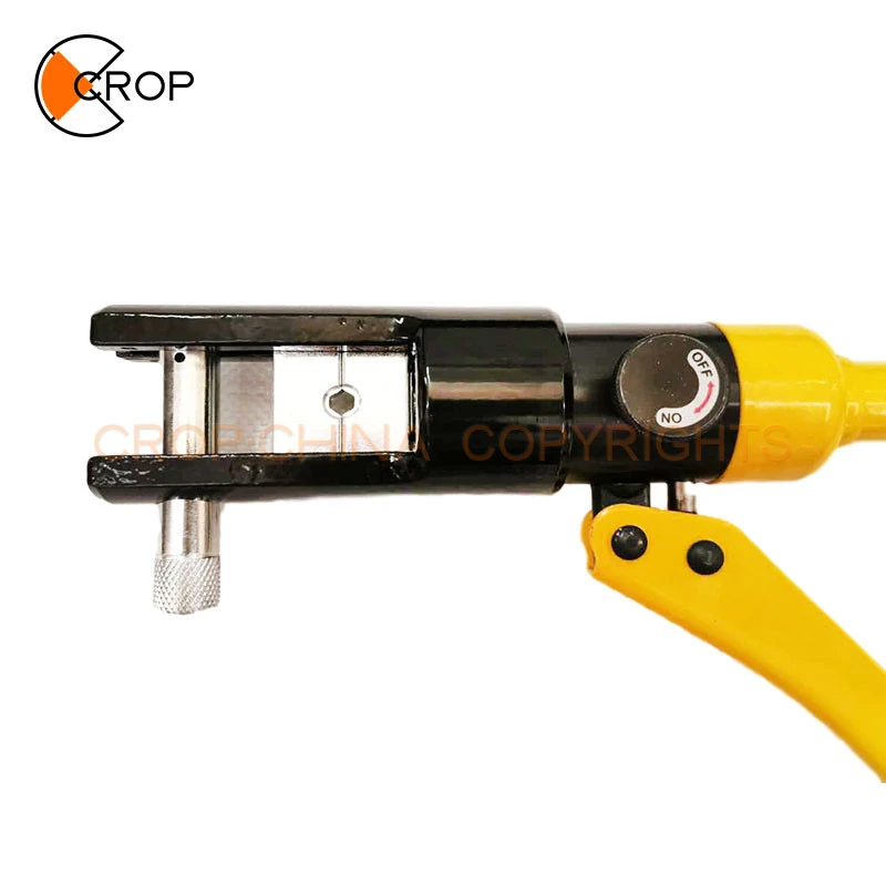 Terminal compression crimper handheld hydraulic cable lug crimping pliers for aluminum copper wire