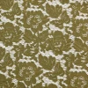 The 2020 new design France high-end nylon and cotton dark yellow lace fabric