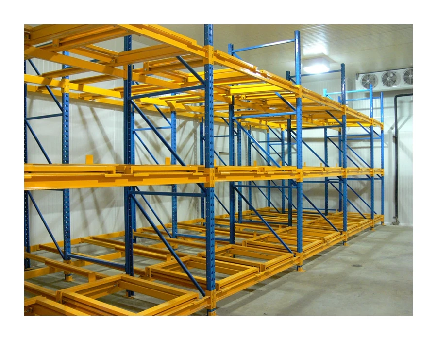 The fine quality heavy duty warehouse adjustable back pallet push backing racking