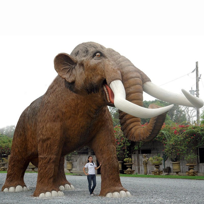 Theme park mammoth animales hotsale realistic Forest elephant animals products