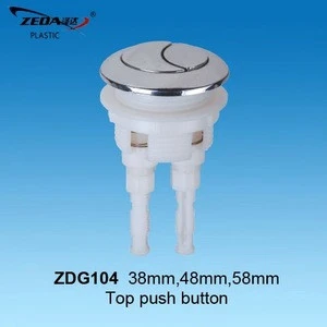 Toilet tank dual push button, cistern fitting, flush valve tank lever