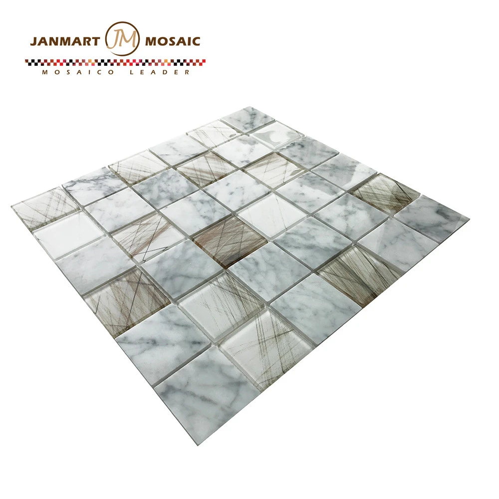 Top Rated Mosaico White Ceramic Mosaic Tile Marble Mosaico tile Glass Mosaic Glass Backsplash Tiles Kitchen Mosaic Backsplash