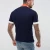 Import top selling products in  contrast fabric zip polo shirt in navy from China