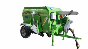 TRACTOR PTO POWERED Animal Feed Processing Machine FROM TURKEY 3m3 FEED MIXER WAGON HORIZONTAL AUGER