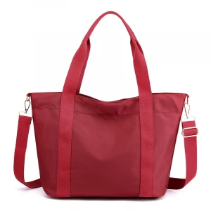 Travel large capacity shopping bags women handbags ladies shoulder custom logo nylon tote bag