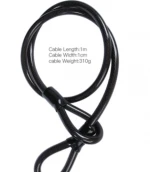 U-shaped bicycle lock with cable and key lock, anti-theft bicycle U-shaped lock