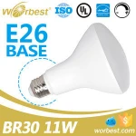 UL ES AC120V Dimmable 2700K 3000K LED BR30 Bulb E26 11W Indoor LED Flood Lamp