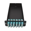 UNCONEC Elite Low loss MTP Male to LC Duplex LGX cassette module for 1U Fiber Optic patch panel