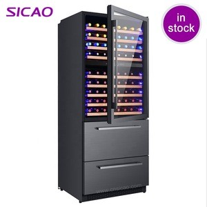 Undercounter Counter Outdoor Kitchen Commercial Integrated Built-In Drawer Refrigerator For Home wine and beverage cooler