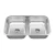 Import Undermount large bowl double dual  sinks 304 stainless steel modern kitchen basin sink of kitchen from China
