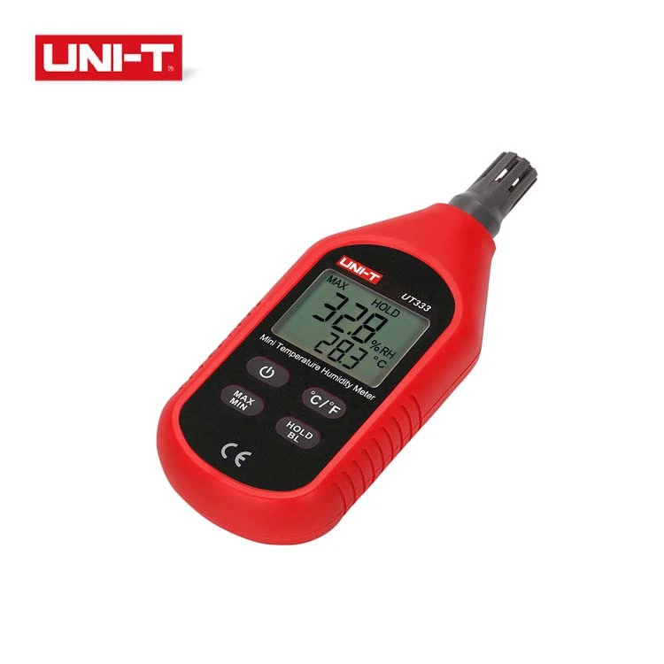 UNI-T UT333 Digital Thermometer Hygrometers Air Temperature and Humidity Meters Moisture Meter Sensor Mini LCD Thermometer