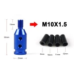 Universal Aluminum Alloy Car Manual Adapter Gear Shift Knob For M10x1.5/M12x1.25 Thread