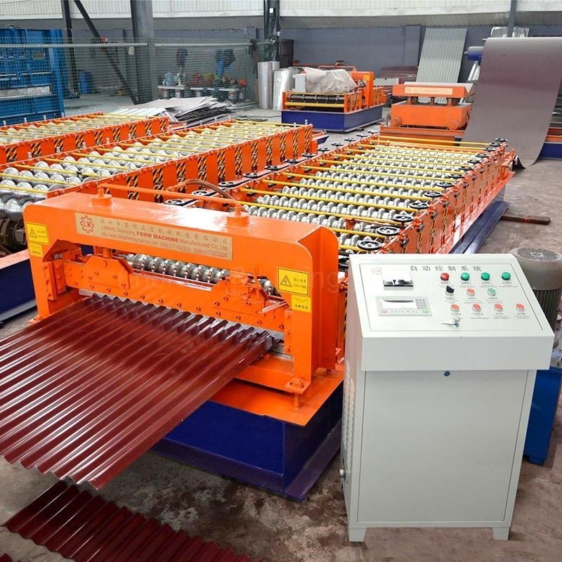 Used in Factory Roofing Roll Forming Machine Adopt Archway Structure Solve The Shaking of Raw Materials Roll Forming Machine
