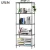USUN Multifunction Home 5 Tier Wire Black Metal Kitchen Storage Holder Rack