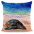 Import Velvet cushions decorative sea turtle printed pillow case sofa cushion cover from China