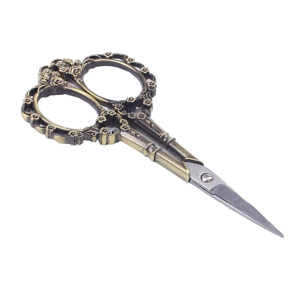 Vintage Style Stainless Steel Tailor Scissors Household Embroidery Scissors Fabric Cutting For Needlework Sewing Tools