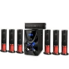 virtual 7.1 channel wireless home theatre system with karaoke