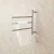 Import Wall mounted heated towel rack with 3 rotate rails for bathroom from China
