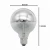 Import Warm White Shadowless Light Bulb G95 E27 60W Half Silver Light Bulb Incandescent Filament Edison Light Bulb from China
