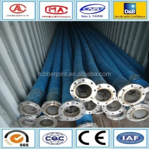 Water delivery hose pipe, flexible flange rubber hose