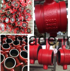 Water Industrial Use / Fire Butterfly Valve Groove Type Equipment