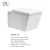 Import Water saving smart wc Intelligent P-trap toilets ceramic smart wall hung mounted toilet from China
