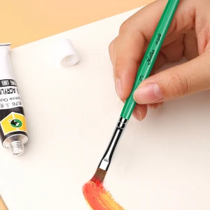Watercolor and Acrylic Artist Paint Brushes - Short Handle - Also For Hobby Painting Face Painting free sample