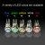 Import Waterproof 4 Pin Lighted Anti-vandal 8MM Momentary Push Button Switch high head with LED 3V 1.8V Metal Button Switch from China