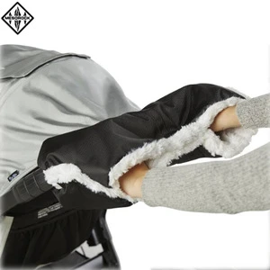 Waterproof Baby Stroller Hand Muff Thick fleece Warm Gloves