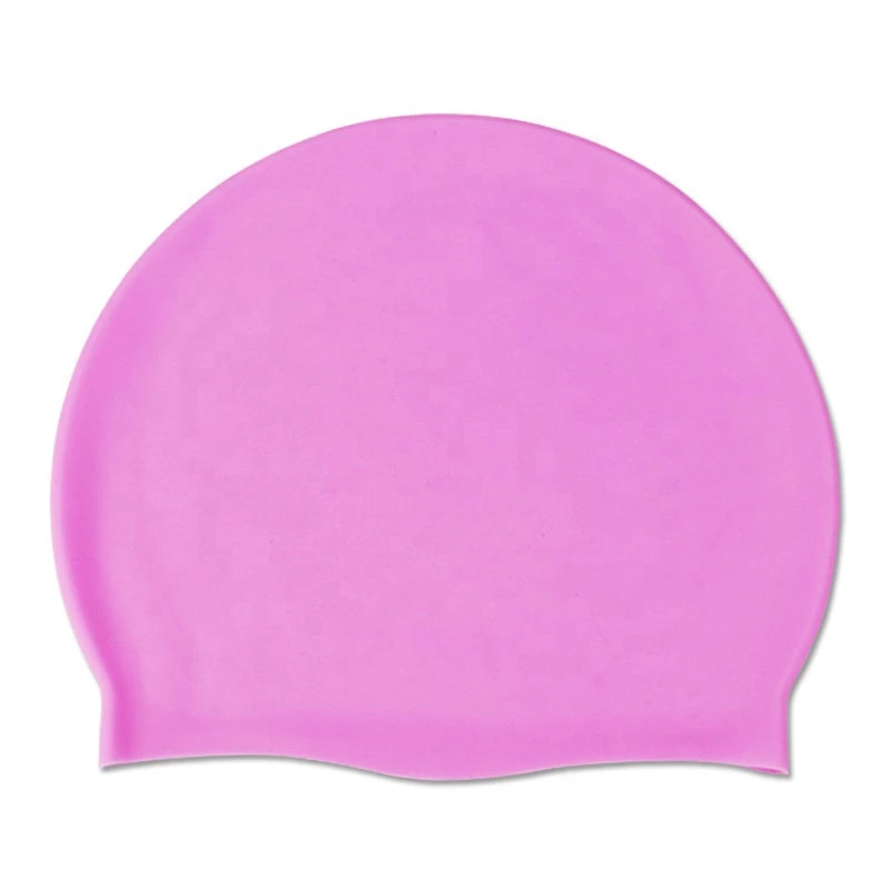 waterproof sports silicone swim cap custom silicone swimming hat with logo print for kids