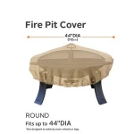 Waterproof Terrazzo Fire Pit Cover, Round Fire Pit Cover, Fire Pit Round Cover