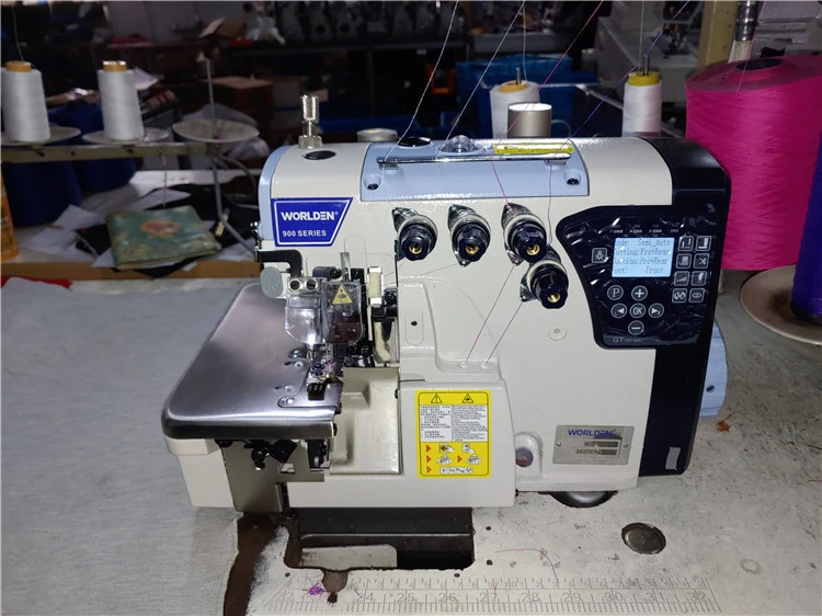 WD-GT900-4/UT  New Type Super High speed Four Thread automatic Overlock Industrial Sewing Machine