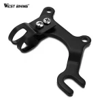 WEST BIKING Bicycle Disc Brake Holder DIY Modification Ring 20mm 34mm Special Frame Sitting 6mm Buckle 140 Bike Turntable Holder