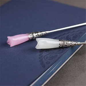 White Jade Hair Stick for Hair Decoration Chinese Hairpins Hair Pin for Sale