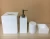 Import white resin  bathroom accessory set,bath sanitary set for Hotel and home from China