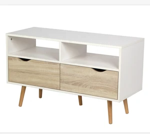 White tv stand  bookcase sideboard  for living room