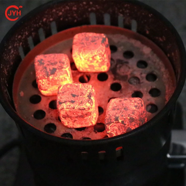 wholesale 25*25*15mm low ash coconut cube charcoal