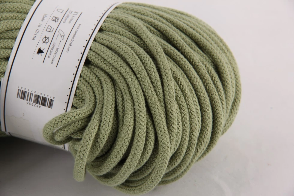 WHOLESALE 3MM  colored recycle cotton rope  Colored Macrame Rope cotton